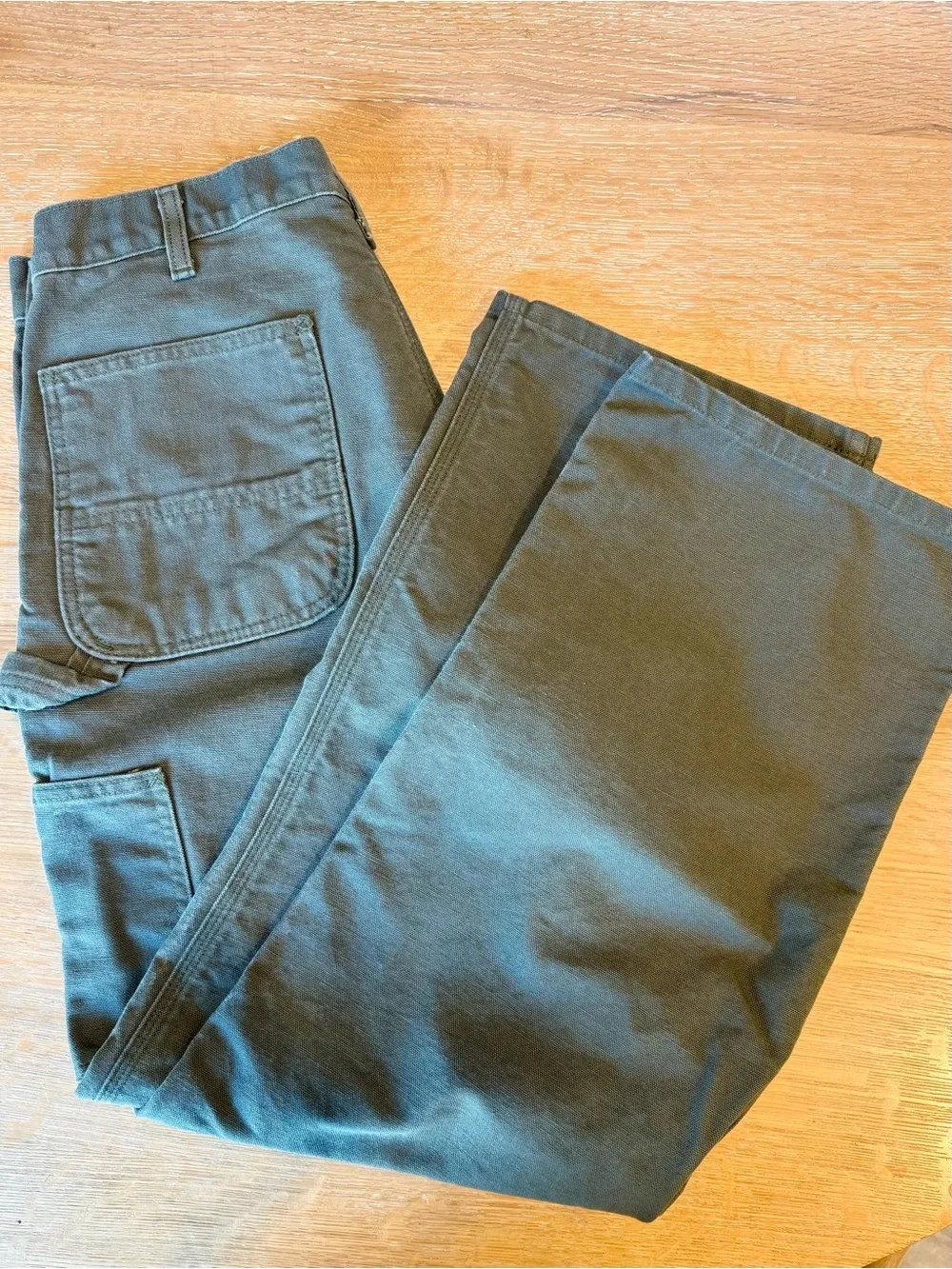 Carhartt B11 Moss Green Loose Fit Duck Utility Work Pants 34x30